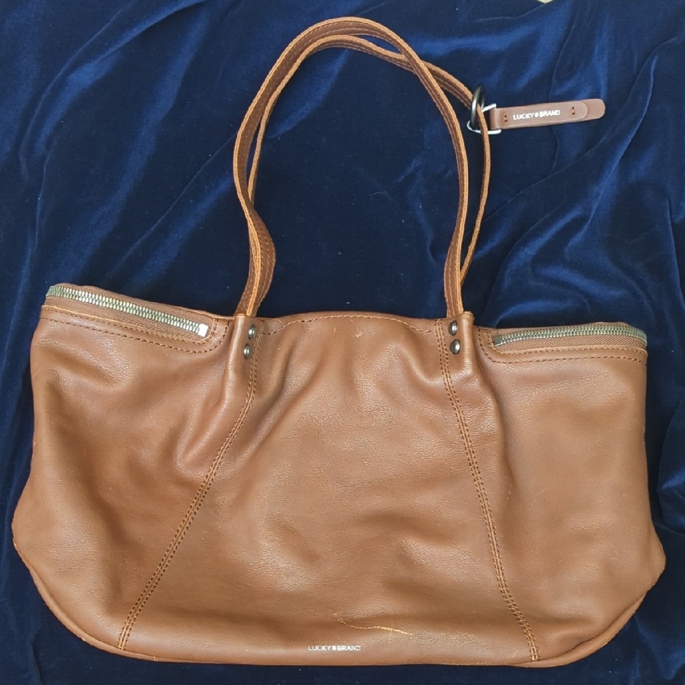 Lucky Brand Brown Leather Tote Bag